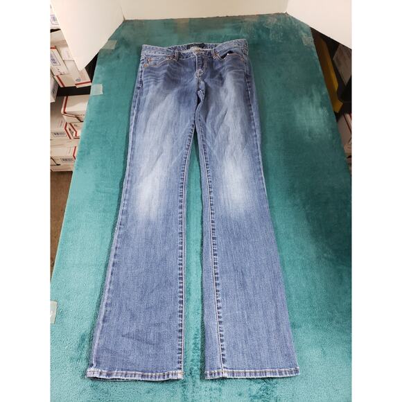 Lucky Brand Jeans Size 4 Womens Blue Stretch Pant Denim Mid Rise Lolita Bootcut - Picture 2 of 14